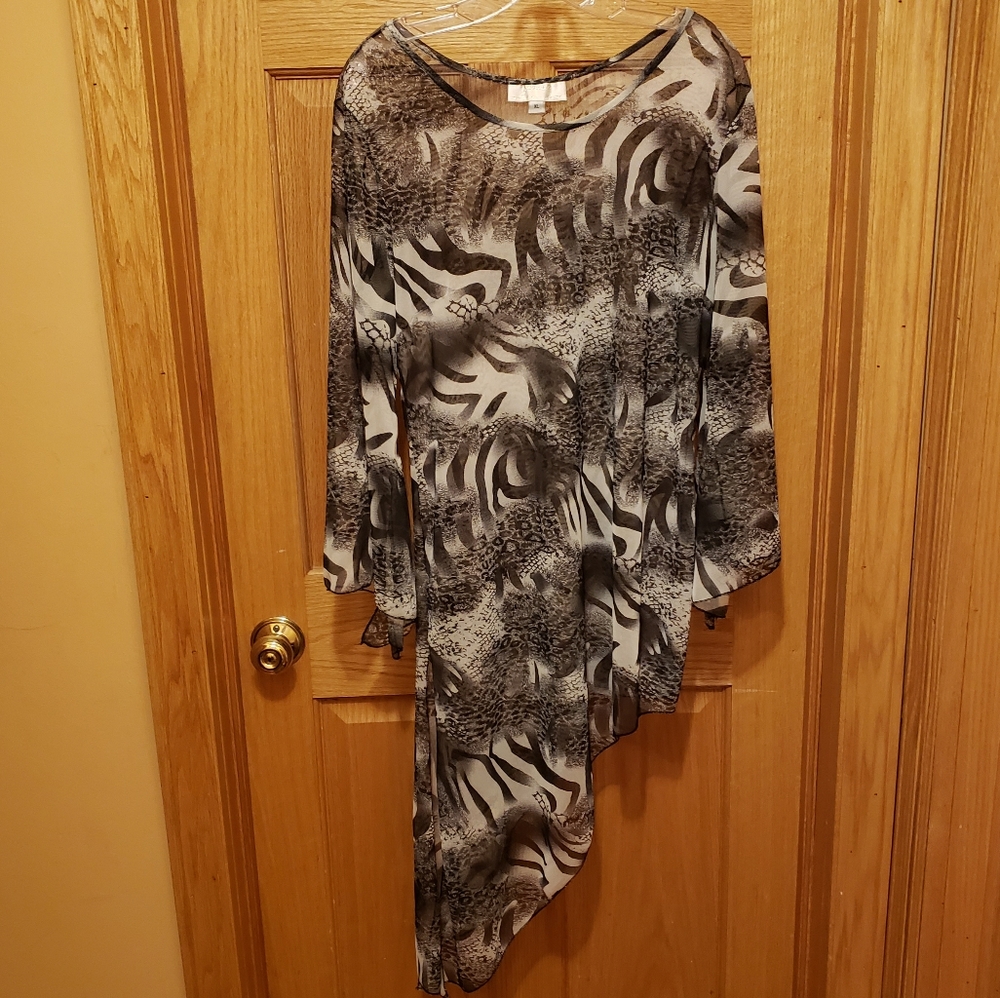 Boutique Sheer Resort Tunic XL